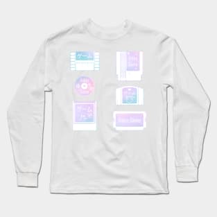 Retro Gaming (pastel) Long Sleeve T-Shirt